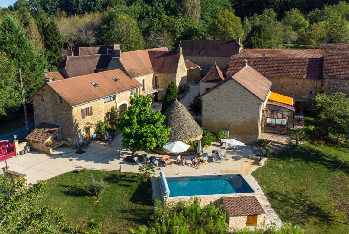 Aux Bories De Marquay, Chambres D'Hotes B&B Avec Piscine Et Spa Pres De Sarlat Экстерьер фото